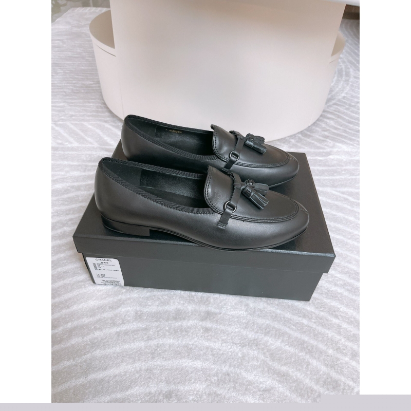 Ch*el leather shoes